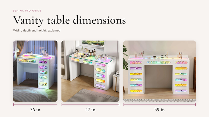 Choosing the Ideal Vanity Table Dimensions