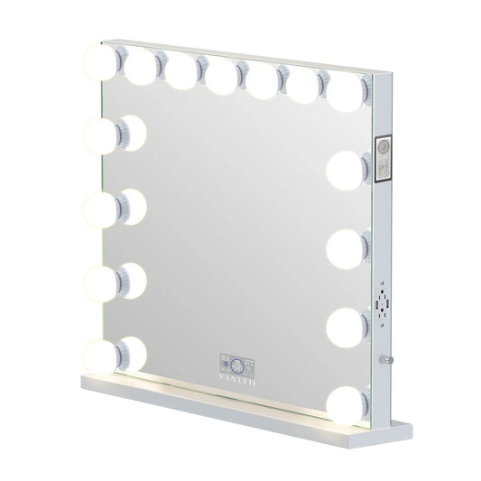 LUXE Hollywood Vanity Mirror with Lights and Bluetooth Speakers - LP Replenish