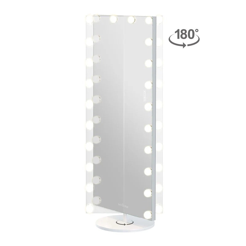 LUXE Hollywood Vanity Mirror - Full Length with Swivel 180º Stand & LCD Touchscreen - LP Replenish