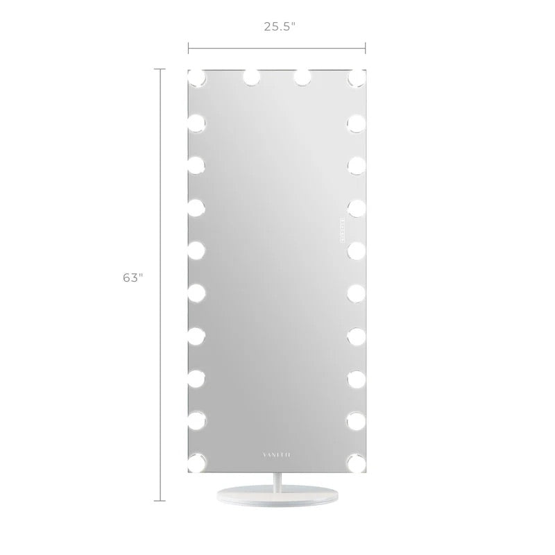 LUXE Hollywood Vanity Mirror - Full Length with Swivel 180º Stand & LCD Touchscreen - LP Replenish