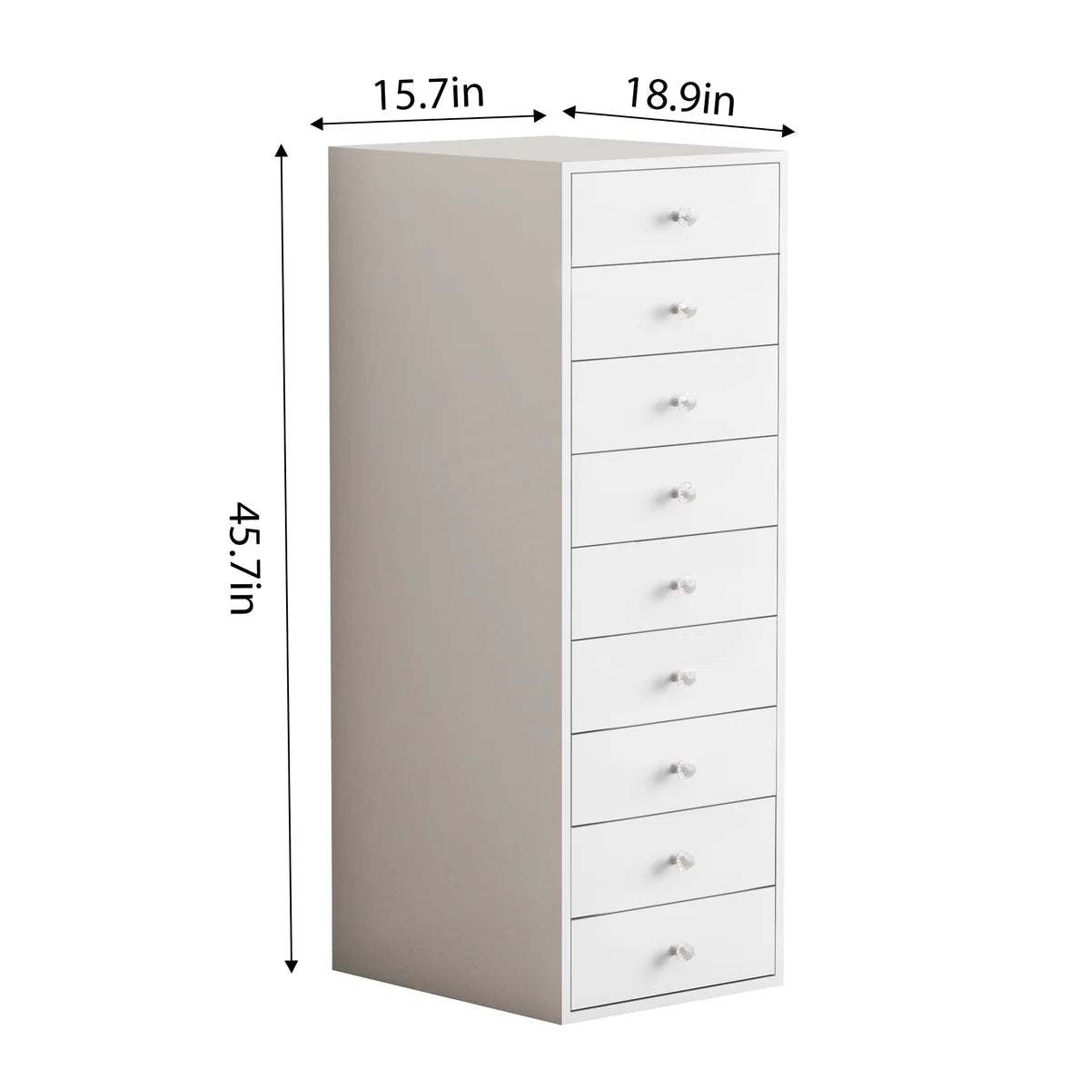 VanitiStack Tower Pro | Nine Lighted Storage Drawers