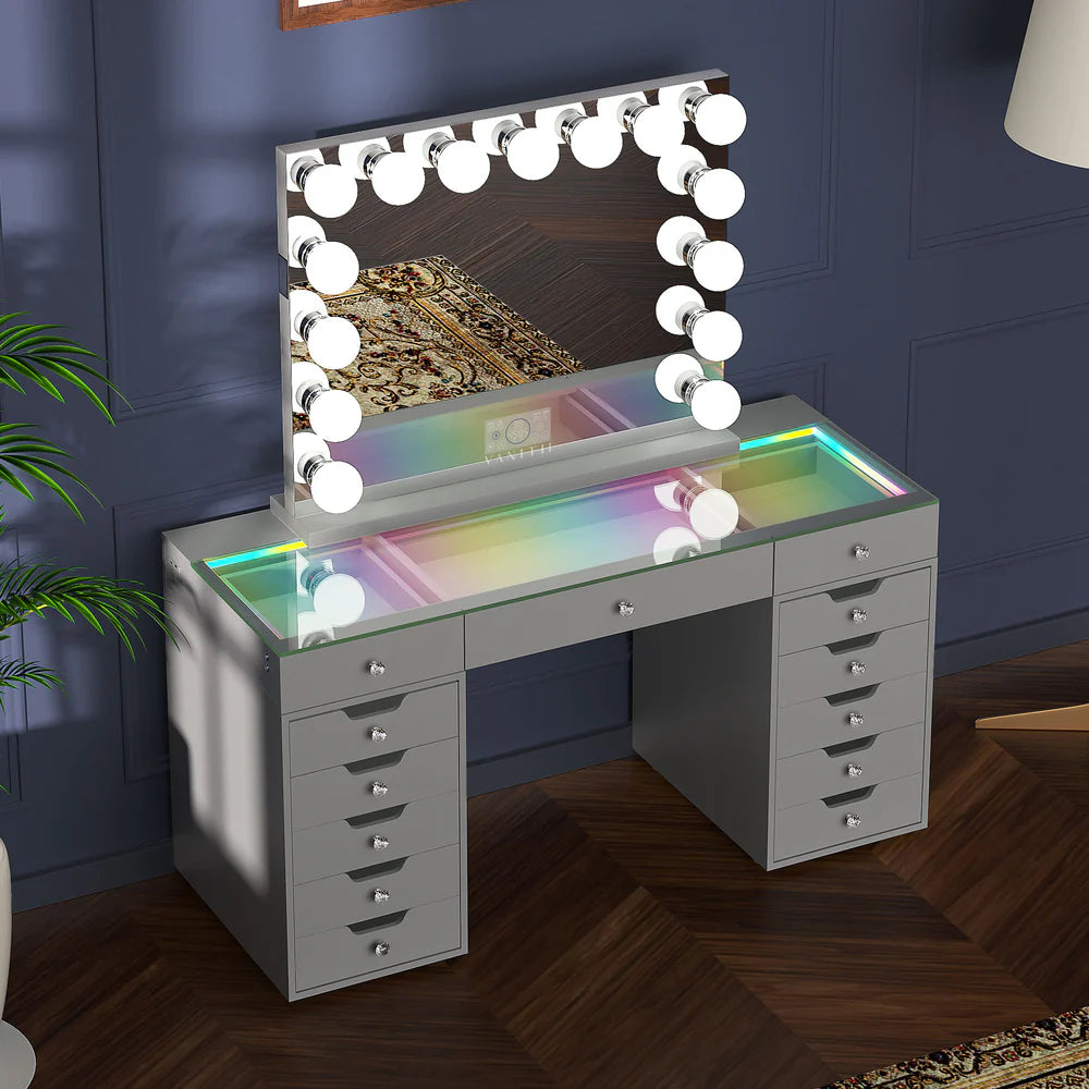 Eva Vanity SET (Mirror and Vanity Included) - LP Replenish