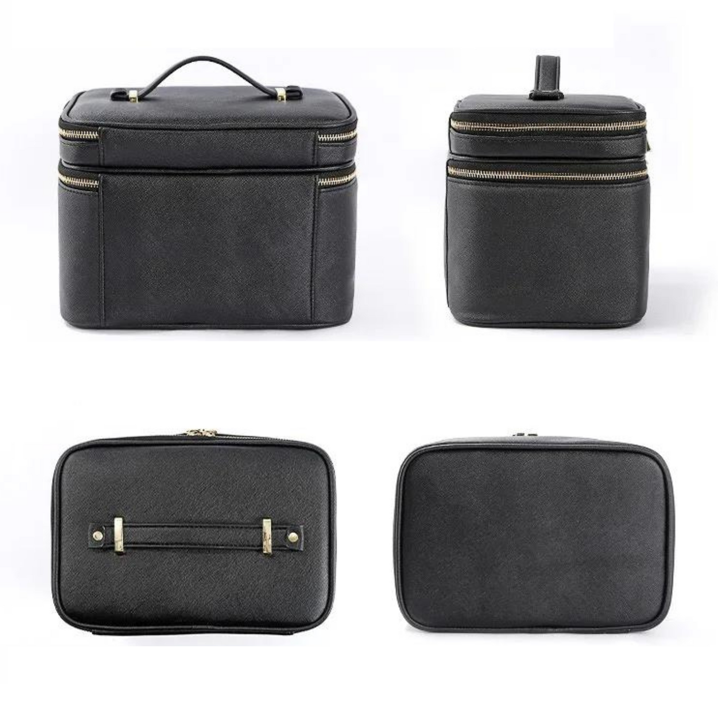 Large Capacity Dual-Zipper Makeup Travel Bag with Organizers - LP Replenish