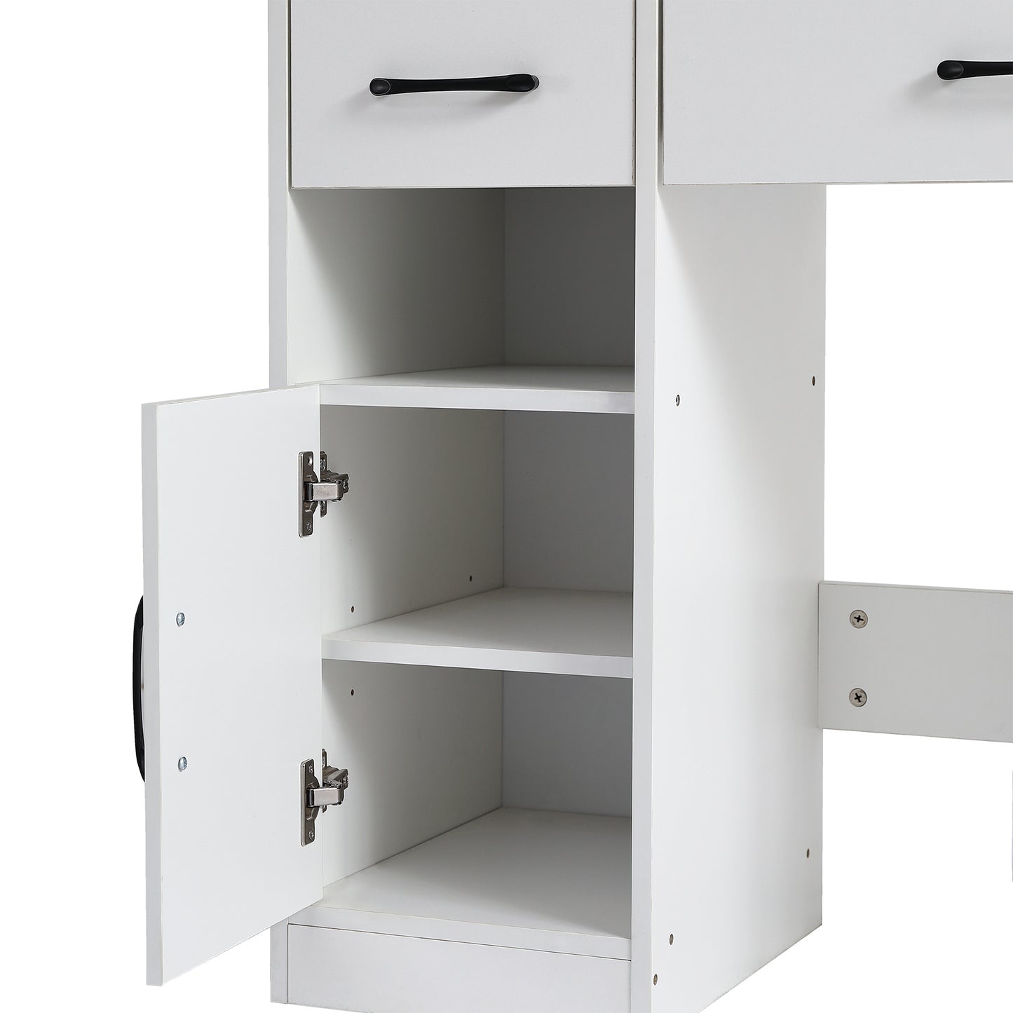 Elegant White Vanity Desk with Mirror, Storage & Drawers | Perfect Makeup Station - LP Replenish