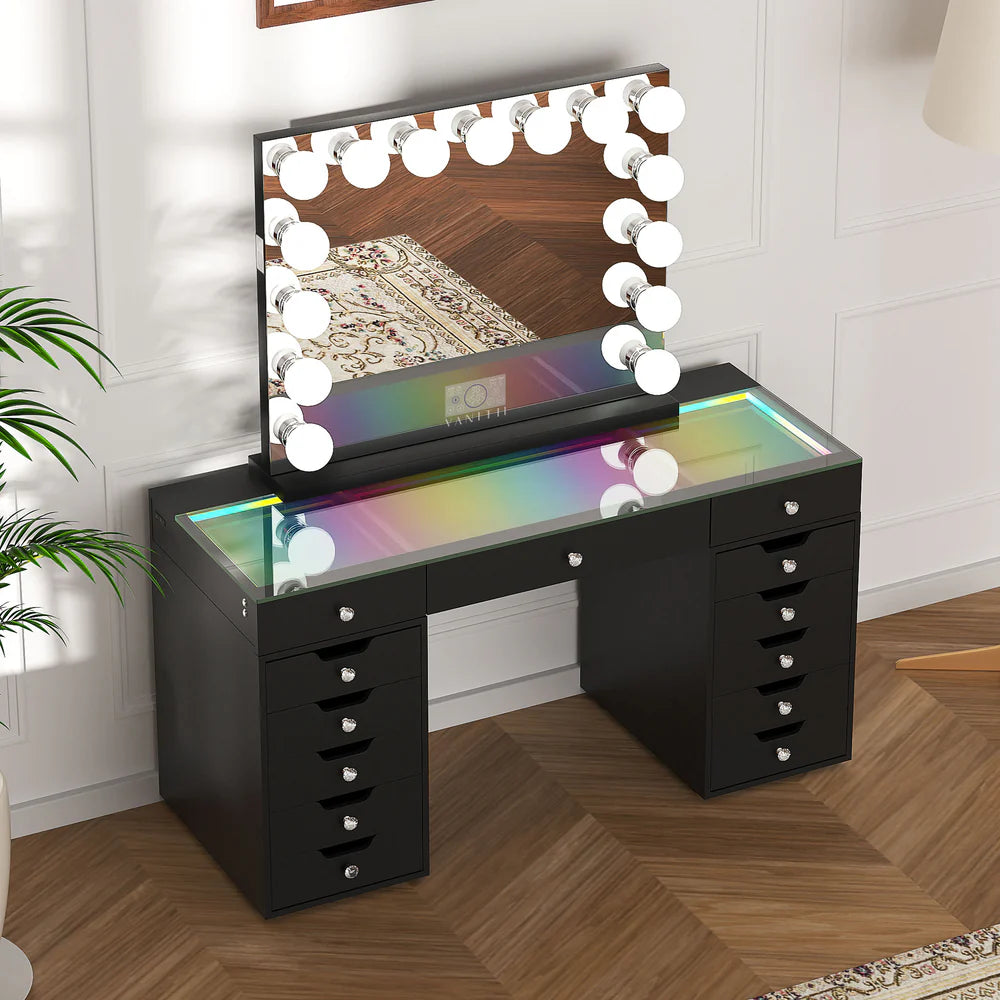 Eva Vanity SET (Mirror and Vanity Included) - LP Replenish