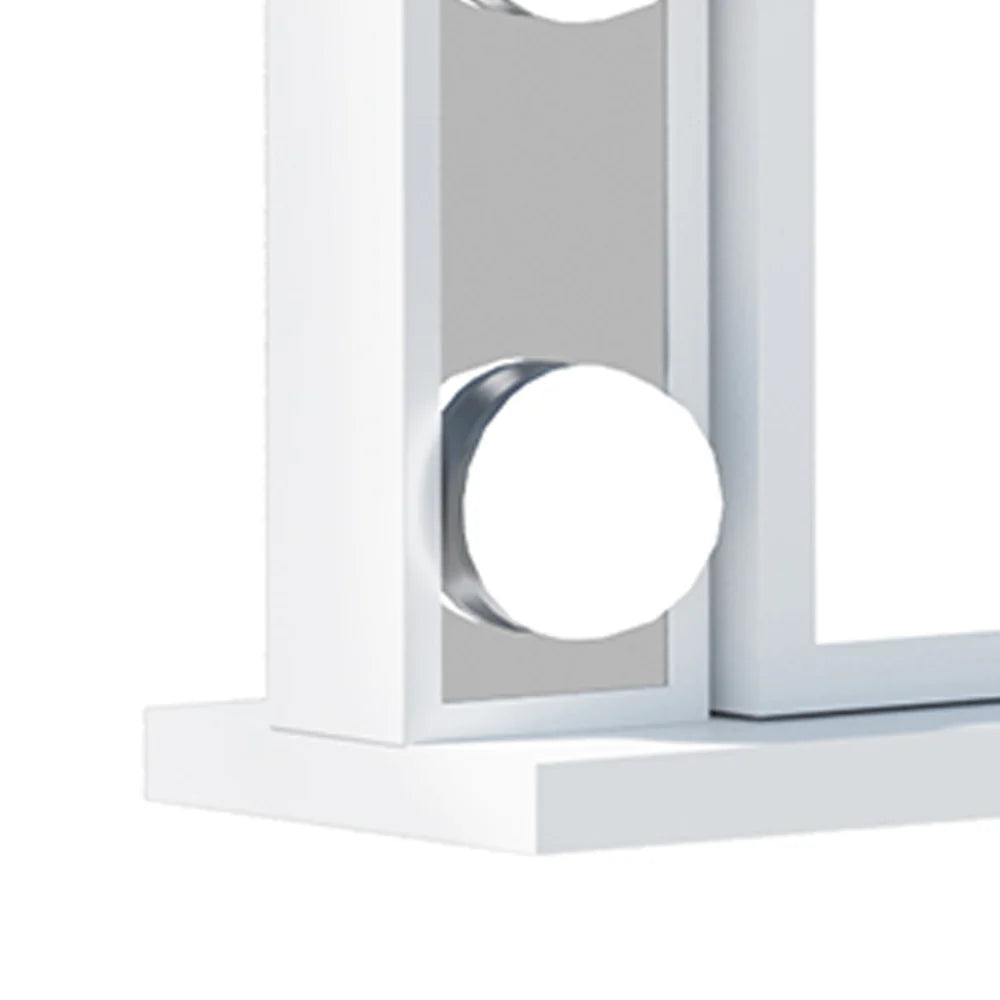 LUXE Scarlett Arch Hollywood Vanity Mirror with LED Lights and 10X Magnification - LP Replenish