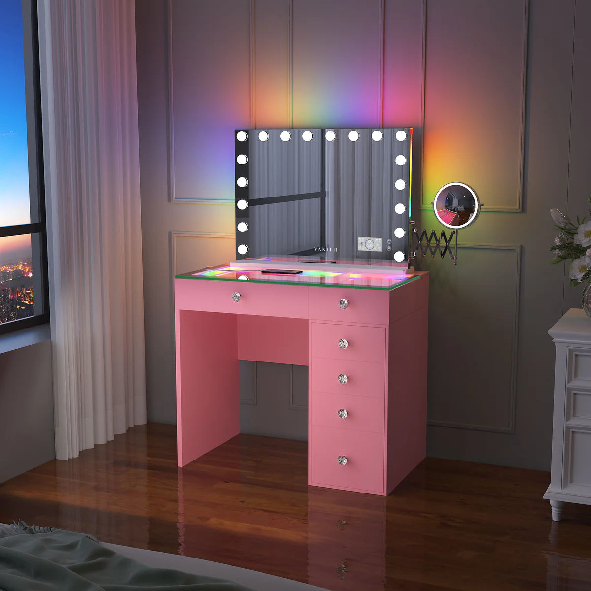Veronica Vanity Set (Mirror and Vanity Included) - LP Replenish