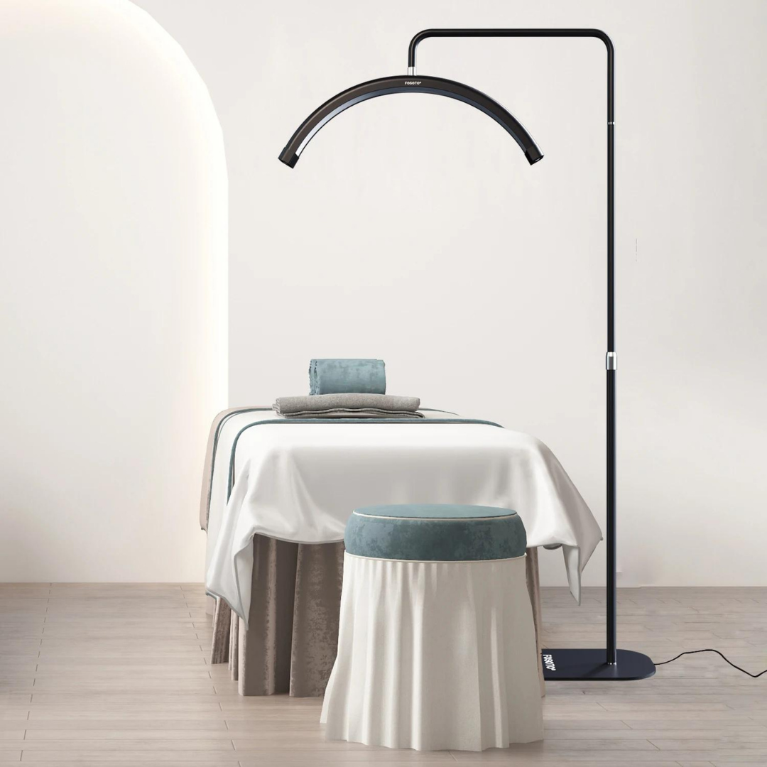 28" Lash LED Half Moon LED Ring Light / Lash Light with Phone Holder - LP Replenish