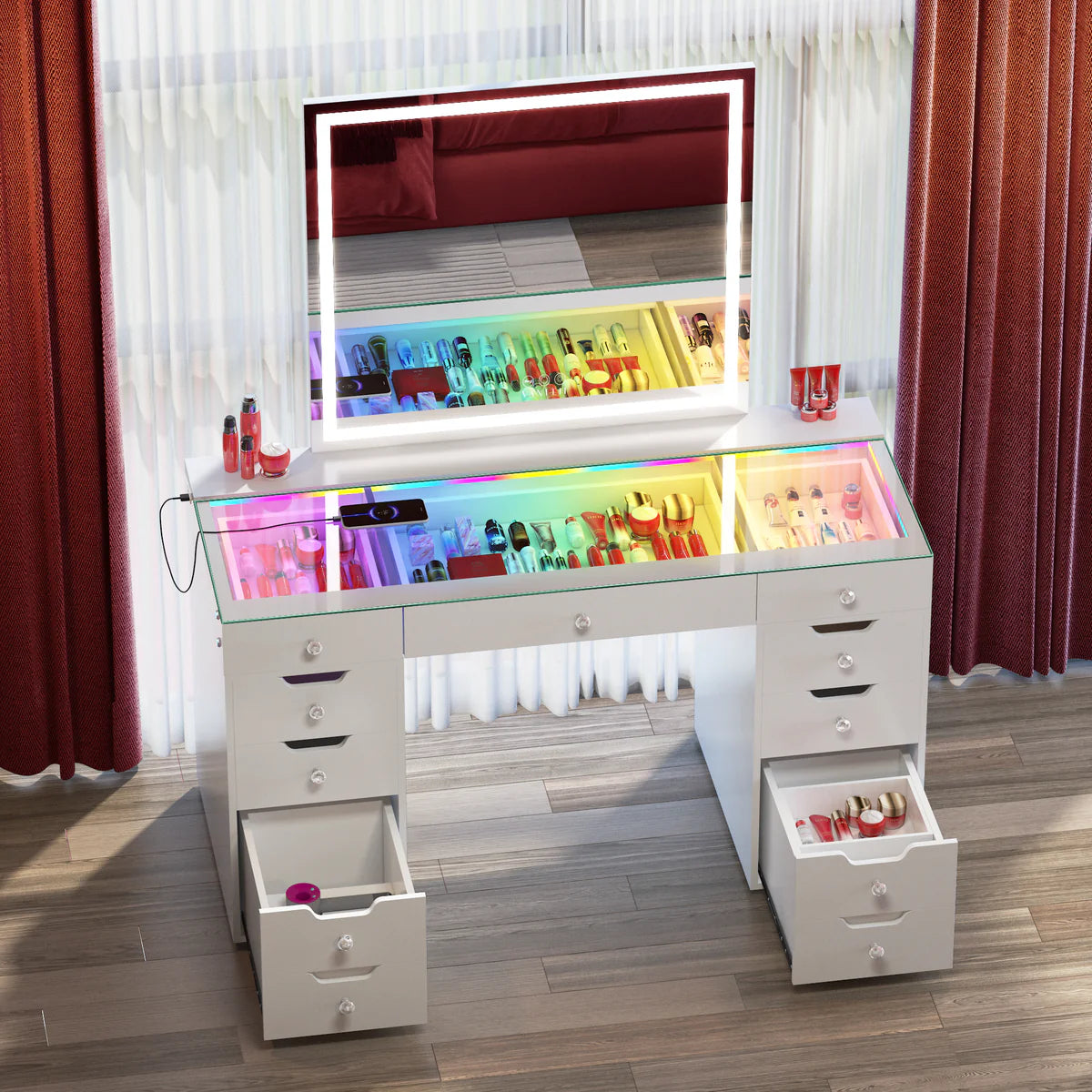 Hana Vanity SET (Mirror and Vanity Included) - LP Replenish