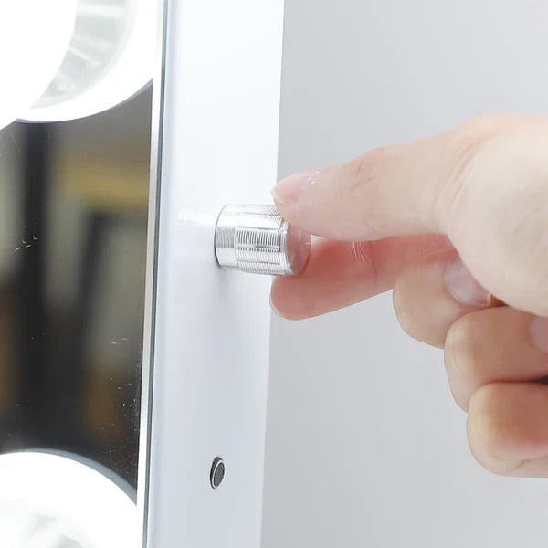 LUXE Hollywood Vanity Mirror with Lights and Bluetooth Speakers - LP Replenish