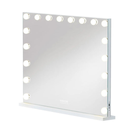 LUXE Hollywood Vanity Mirror Pro with Bluetooth XL - 18 Dimmable LED Bulbs & USB Charging Ports - LP Replenish
