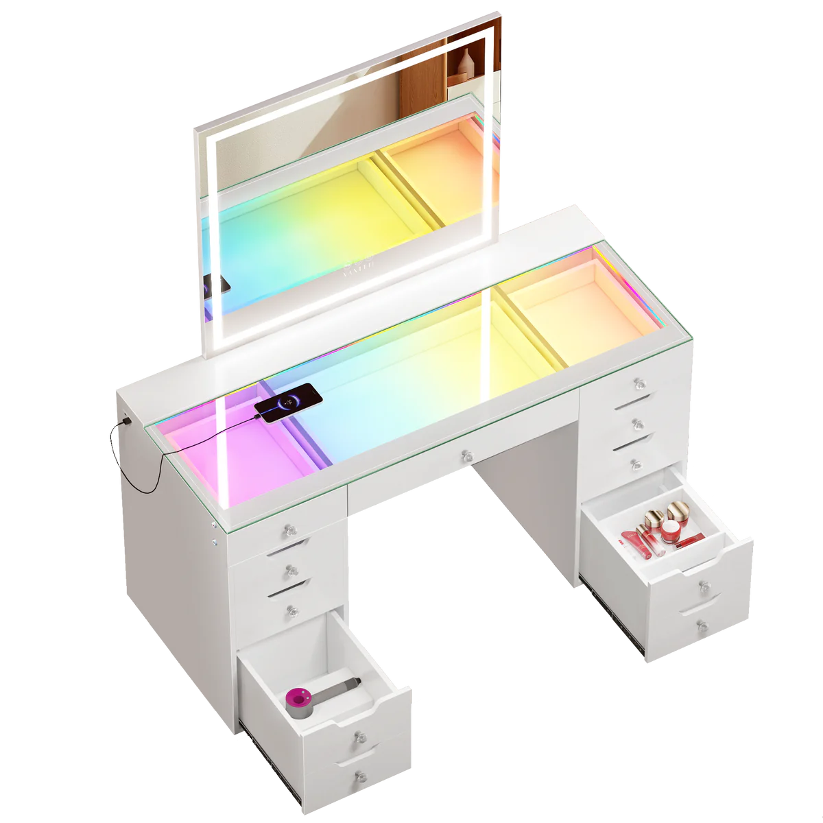 Hana Vanity SET (Mirror and Vanity Included) - LP Replenish