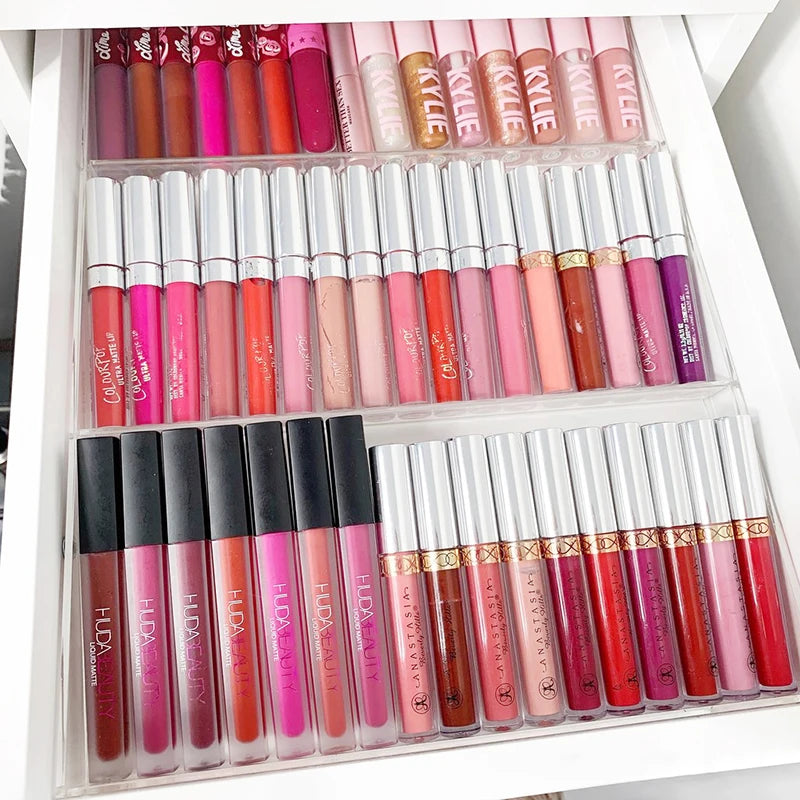 Acrylic Lipstick & Lipgloss Display Tray for ALEX 5 and 9 Drawer Units with Adjustable Magnetic Rows - LP Replenish