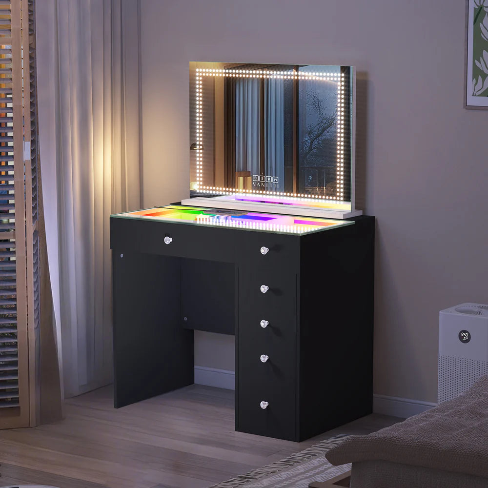 Veronica Vanity Set (Mirror and Vanity Included) - LP Replenish