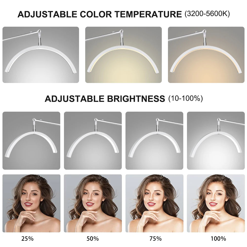 20" Eyelash LED Half Moon Floor Light - LP Replenish