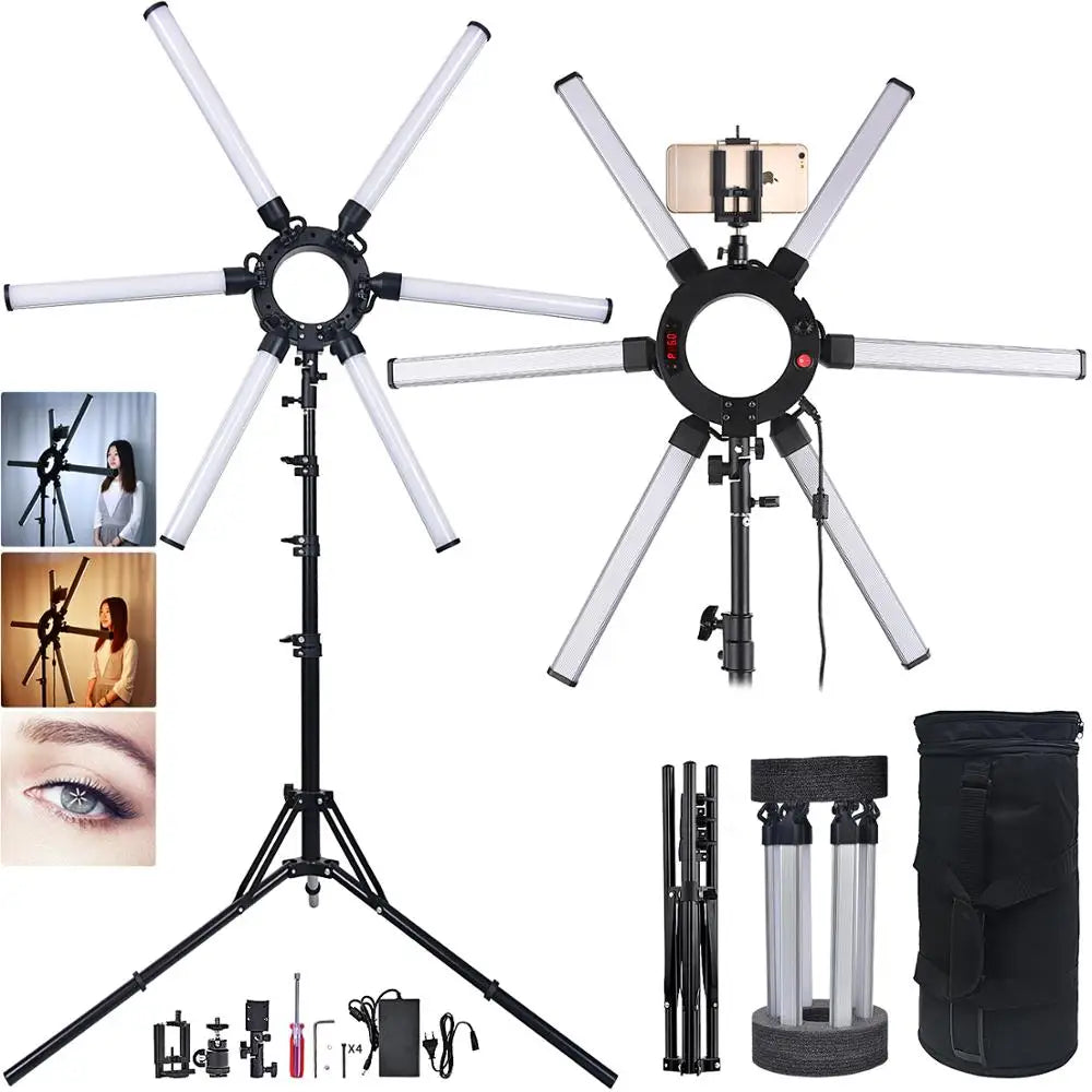 35-Inch 120W Star Ring Light with Tripod and Accessories - LP Replenish