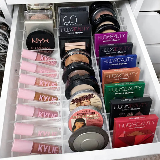 Drawer Divider Set For ALEX 5 And 9 Drawers, Acrylic Customizable in-Drawer Makeup Storage Organizer Dividers, Adjustable - LP Replenish