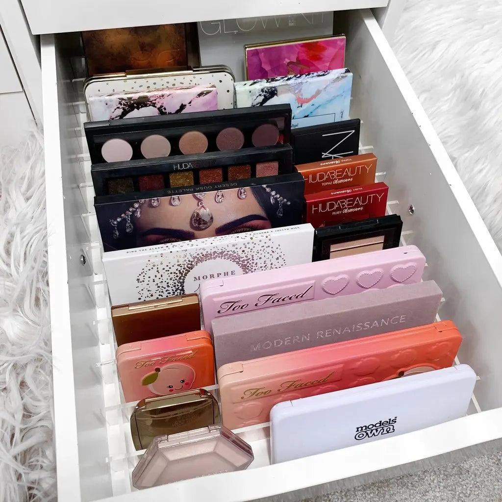 Drawer Divider Set For ALEX 5 And 9 Drawers, Acrylic Adjustable Makeup Storage Organizer - LP Replenish