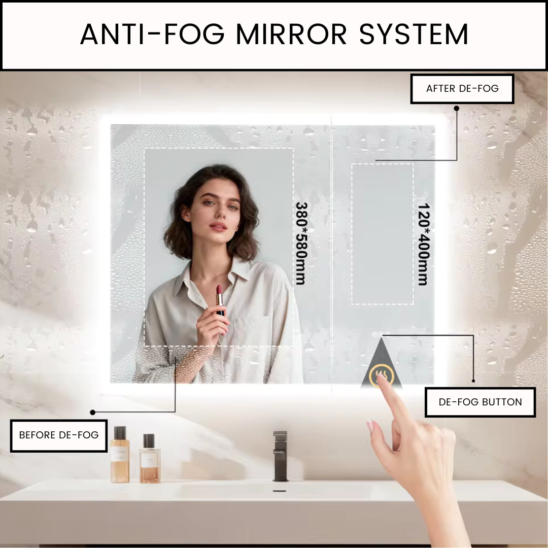 LumaCab Pro Dual LED Bathroom Mirror Cabinet | Bathroom Storage and Lighting