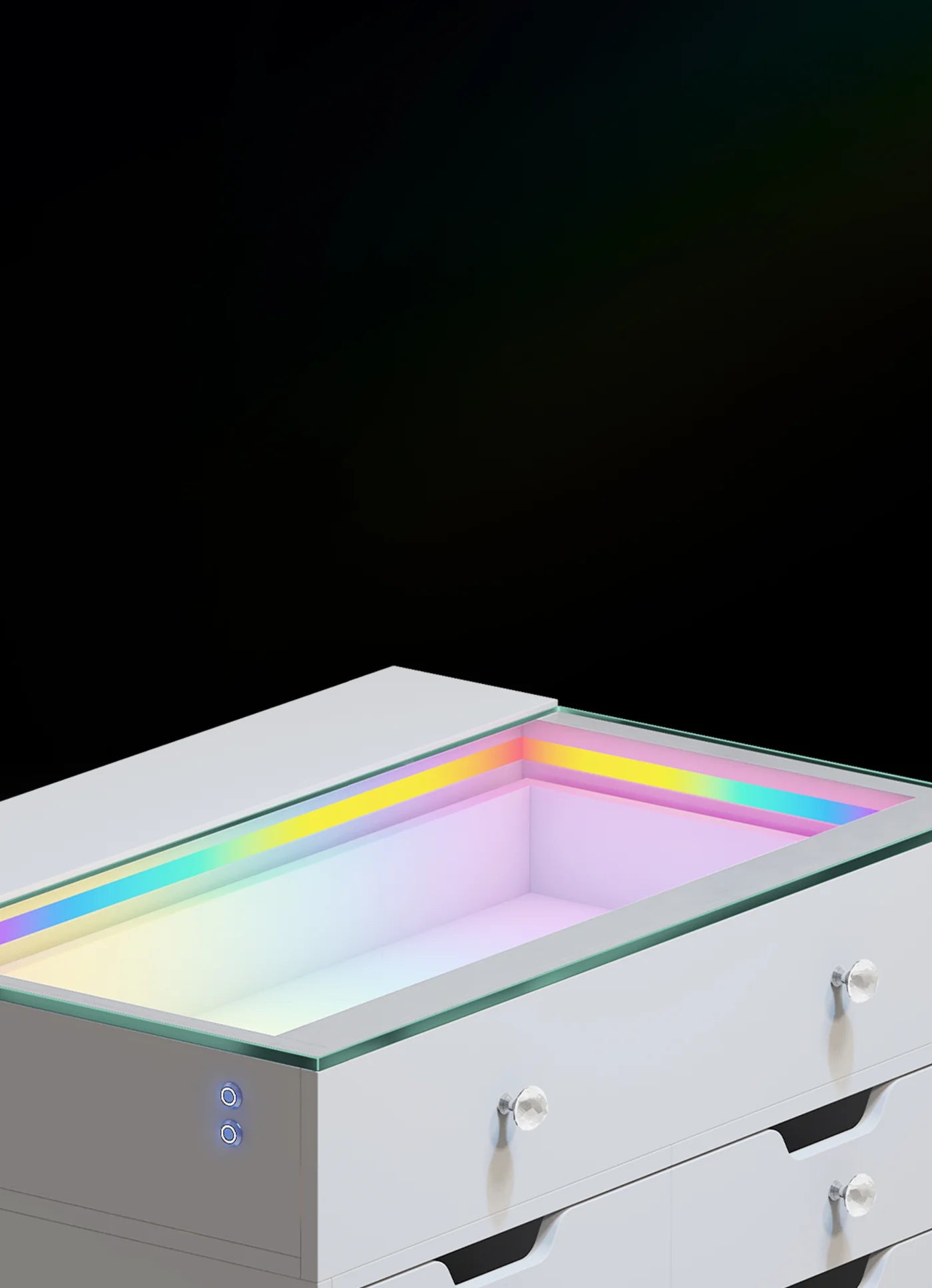 Drawer Chest with RGB Lighting and USB Ports - LP Replenish