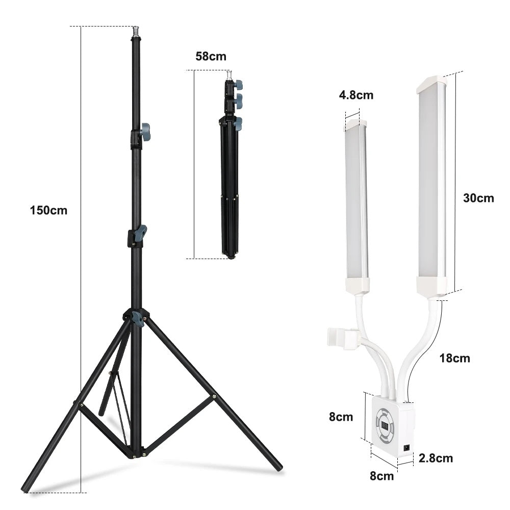 LED Double Arm Fill Lighting Kit