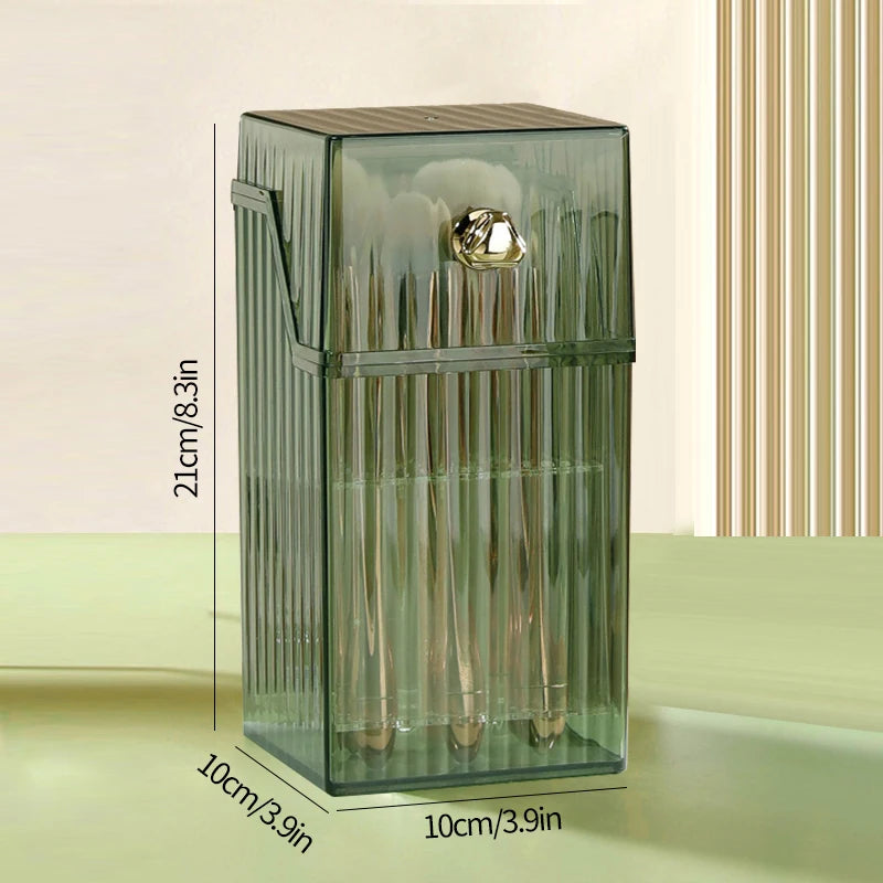 Luxury Desktop Makeup Brush Holder with Lid - LP Replenish