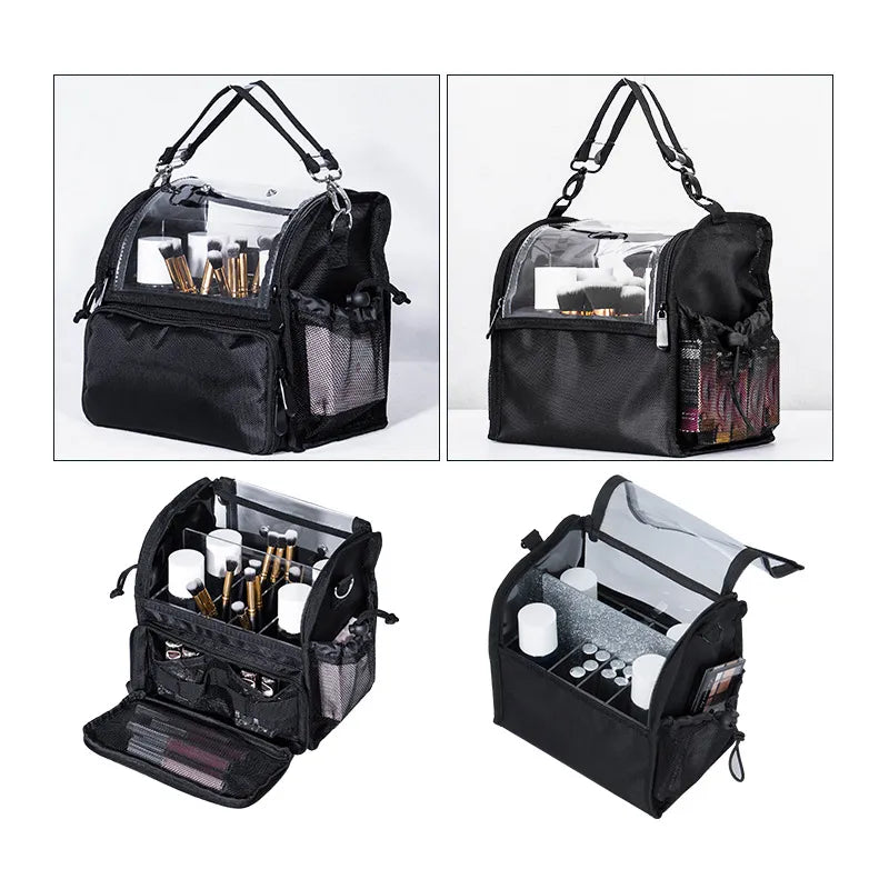 Travel Cosmetic Bag For Makeup Brushes With Compartments - LP Replenish