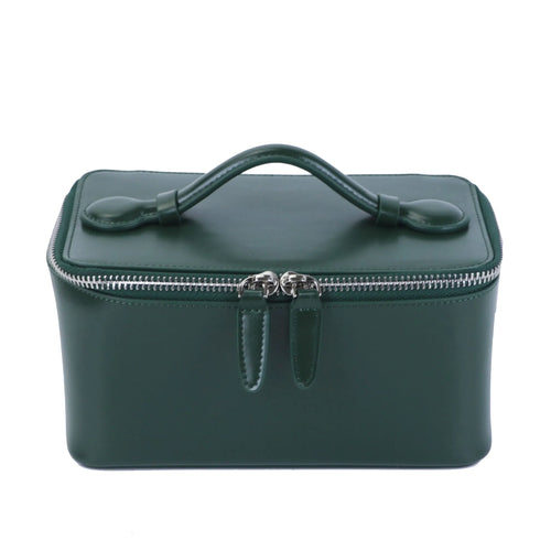 Customized Genuine Leather Hand Held Cosmetic Large Bag - LP Replenish