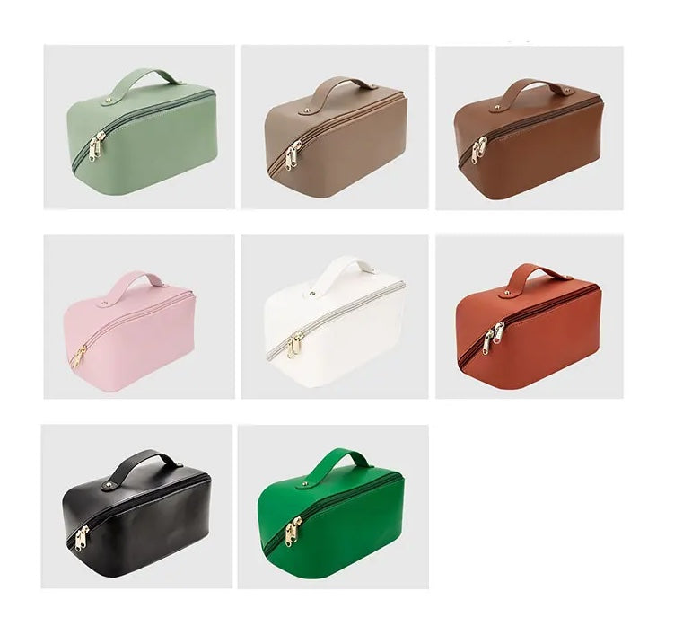 Custom Monogrammed Leather Makeup Bag - LP Replenish