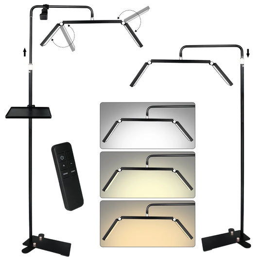 Foldable Half Moon Ring Light with Phone Holder and Remote Control - LP Replenish