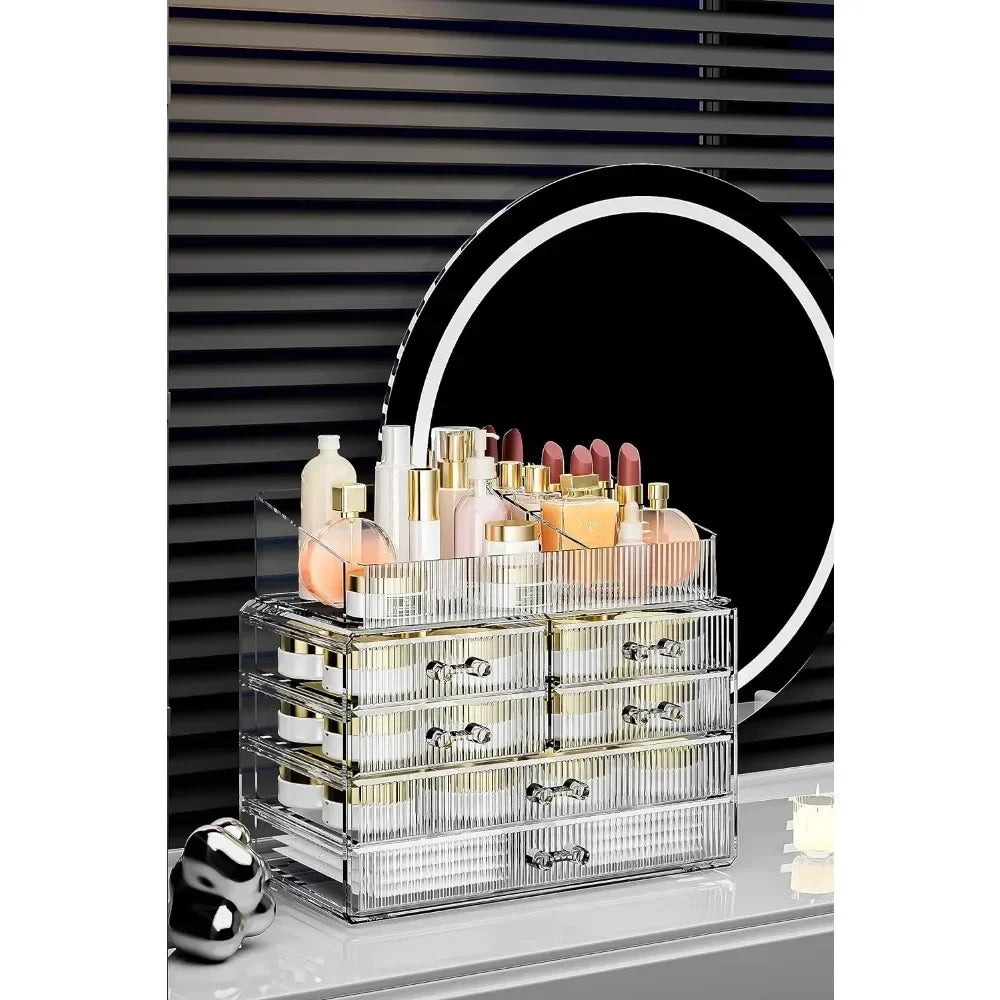 Clear Makeup Organizer with Acrylic Drawers - LP Replenish