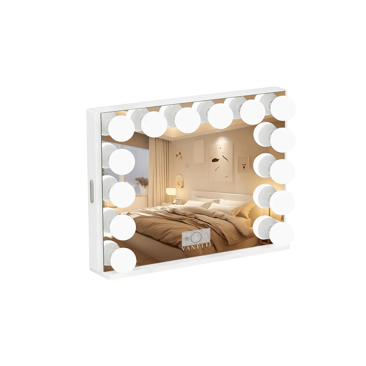 Hollywood LED Vanity Mirror with Jewelry Storage | Lumina Pro