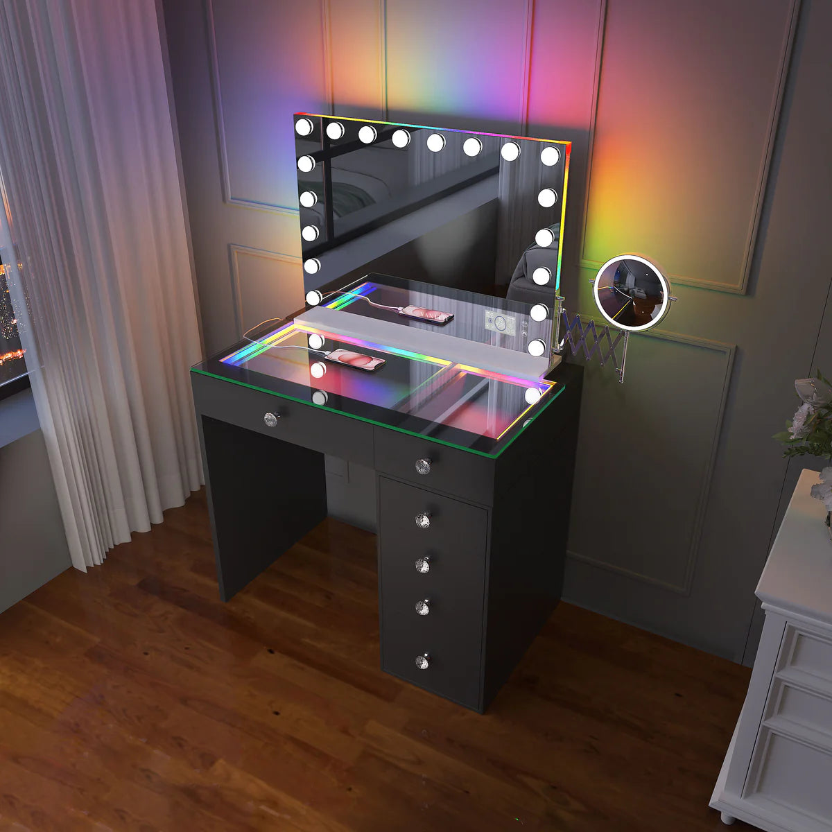 Veronica Vanity Set (Mirror and Vanity Included) - LP Replenish