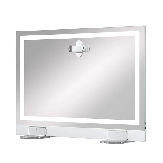 LUXE LED Mirror with Phone Holder, Self Timer, and Remote Control - LP Replenish