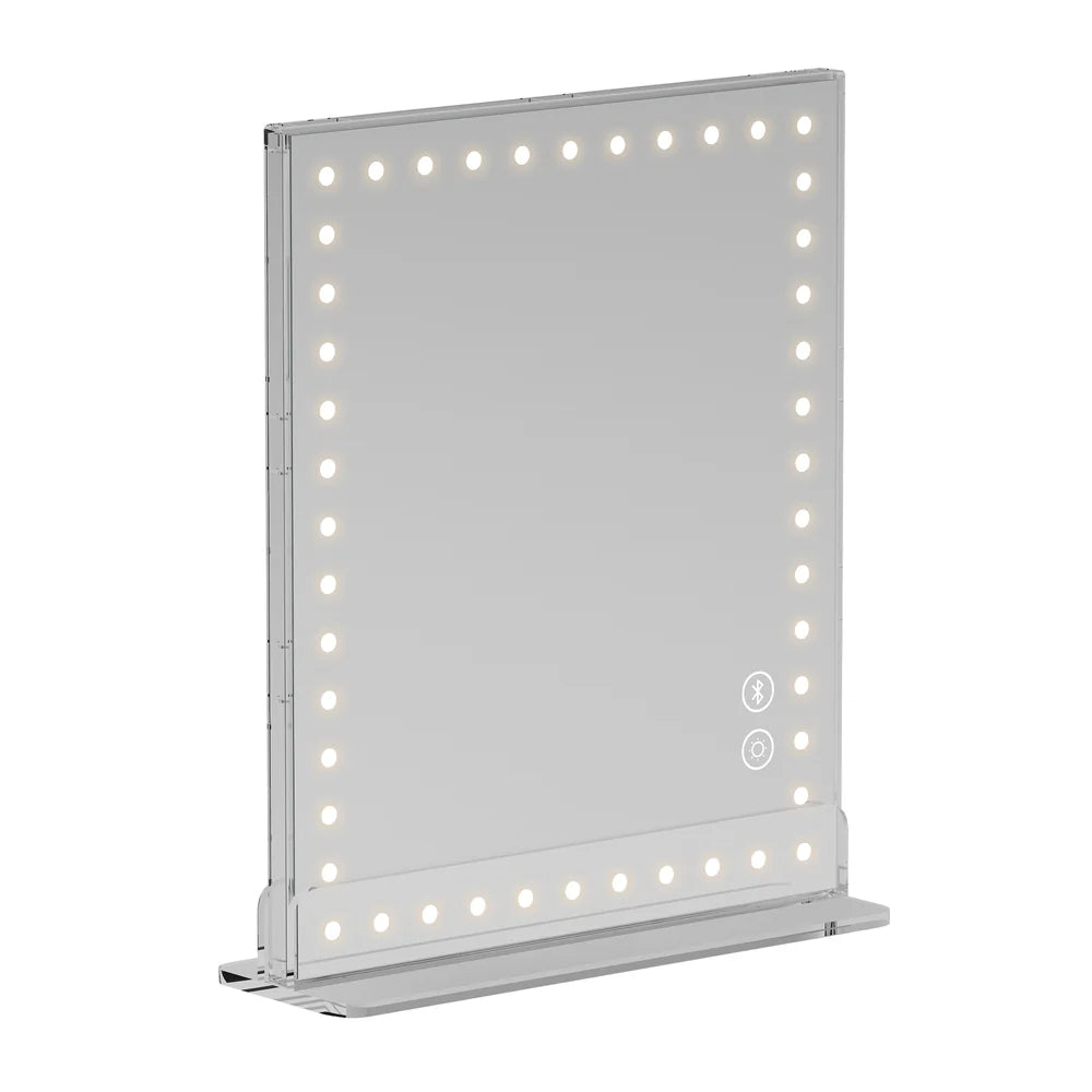 Audrey Table Top LED Hollywood Vanity Mirror with Bluetooth & 10X Magnification - LP Replenish