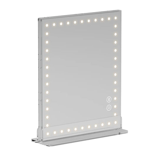 Audrey Table Top LED Hollywood Vanity Mirror with Bluetooth & 10X Magnification - LP Replenish