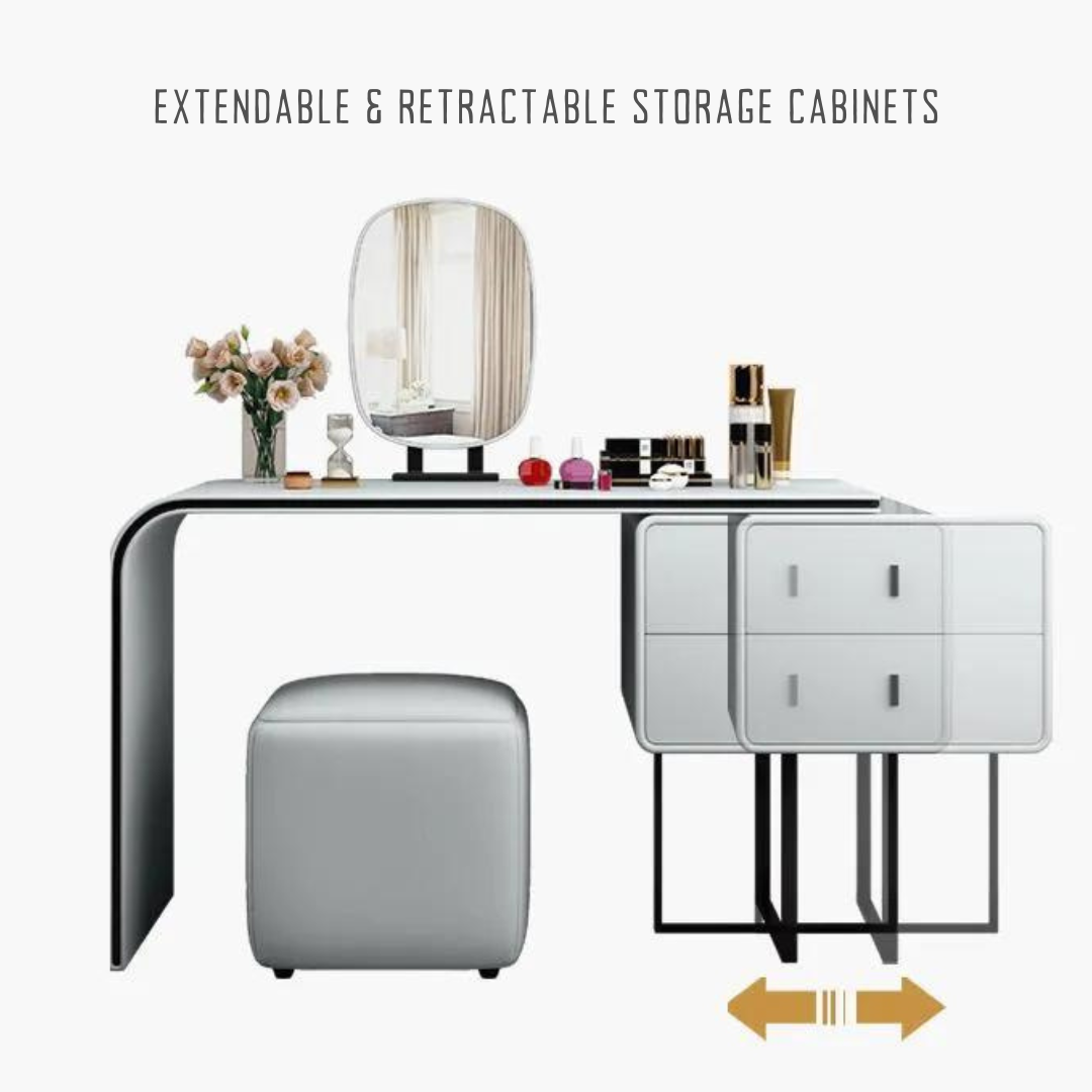 Bedroom Makeup Dresser with Vanity Mirror - LP Replenish