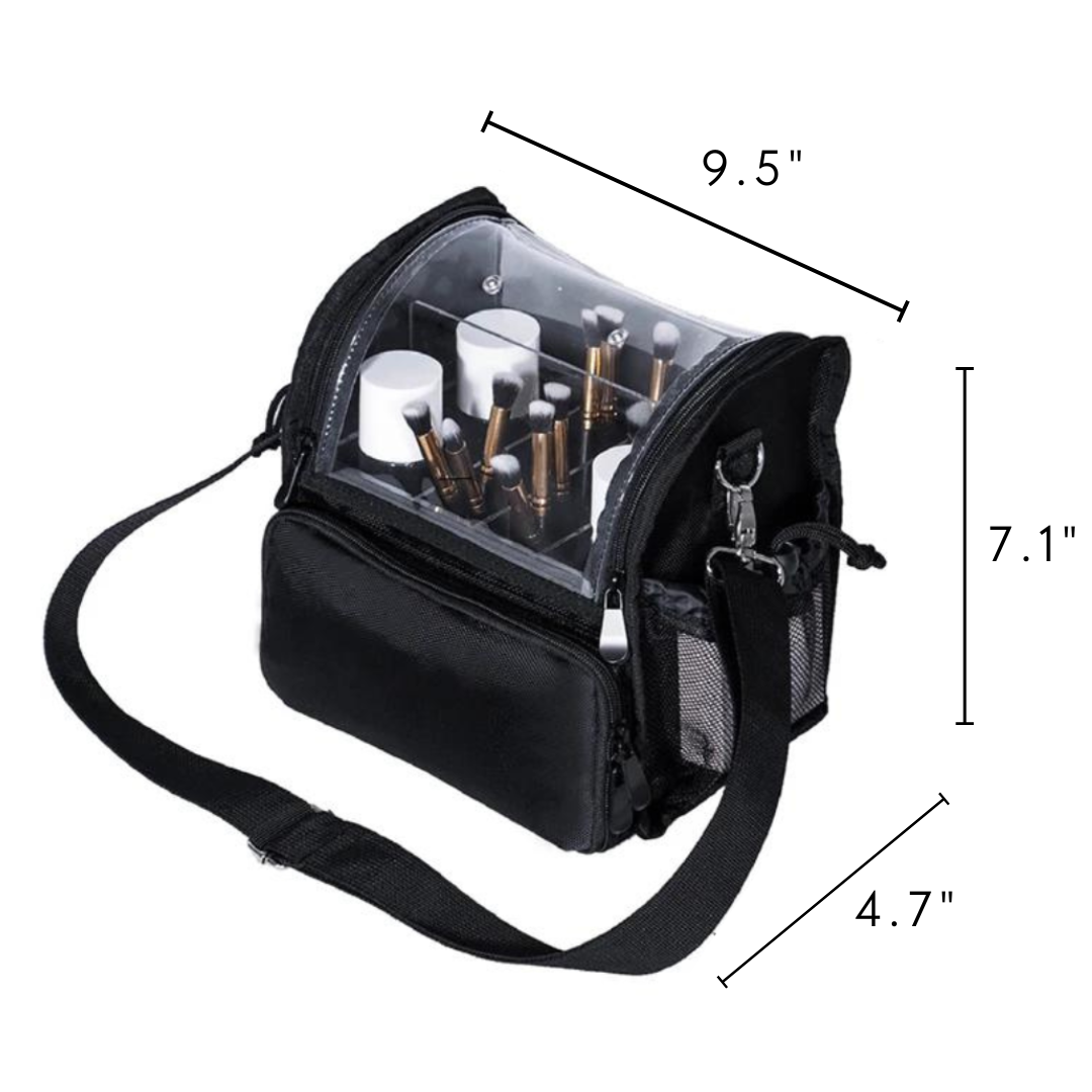 Travel Cosmetic Bag For Makeup Brushes With Compartments - LP Replenish