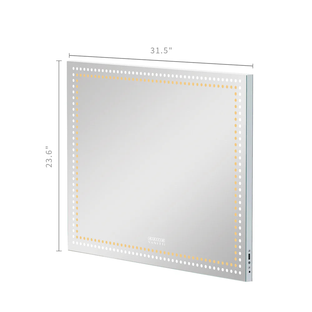 Audrey Hollywood Vanity Mirror with LED Lights and Bluetooth Speaker - LP Replenish