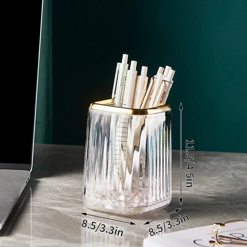 Luxury Desktop Makeup Brush Holder with Lid - LP Replenish