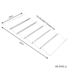 Customizable Acrylic Drawer Display Tray for ALEX 5 and 9 Units
