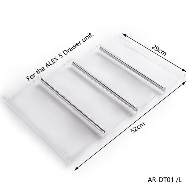 Acrylic Lipstick & Lipgloss Display Tray for ALEX 5 and 9 Drawer Units with Adjustable Magnetic Rows - LP Replenish