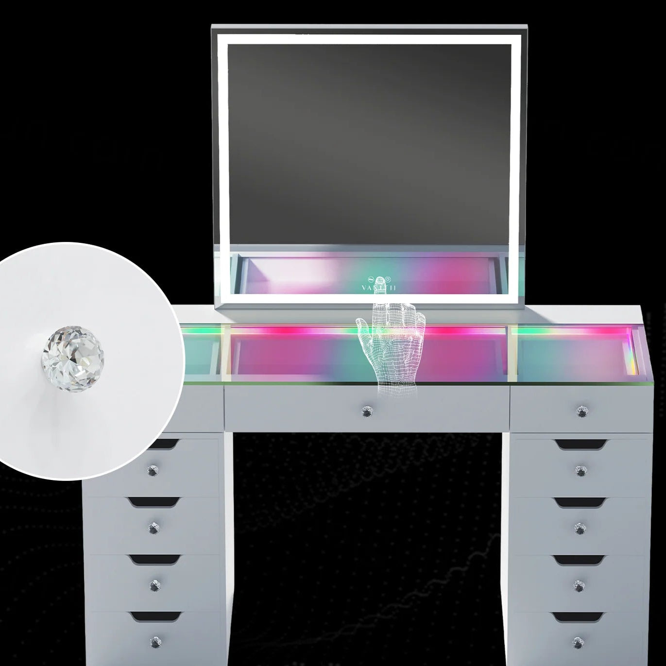 Hana Vanity SET (Mirror and Vanity Included) - LP Replenish