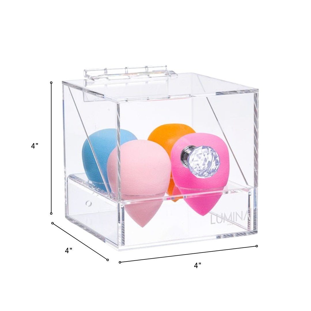 4 Slot Acrylic Beauty Sponge Holder - Lumina Pro USA -