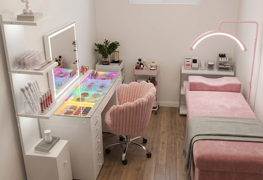 Lash Room Vanity Setup Guide for Lash Techs & Estheticians
