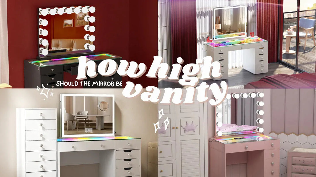 how high vanity