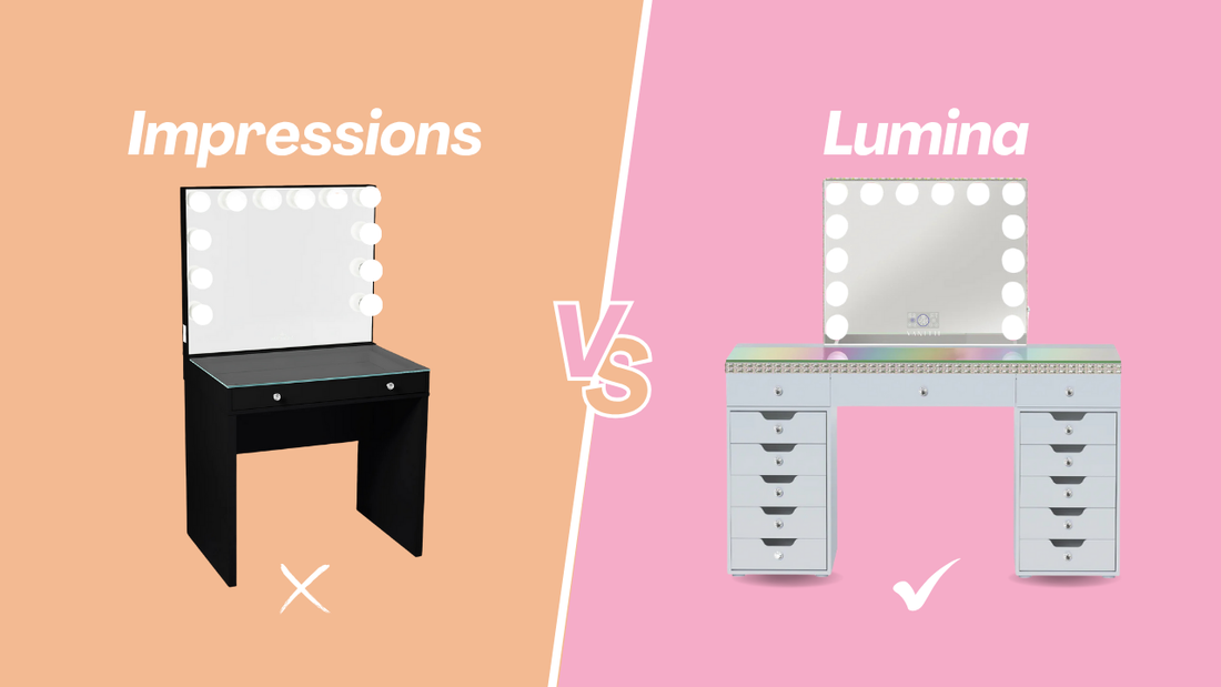 Impressions Vanity SlayStation vs. Lumina Pro VanitiSet: The Ultimate 2026 Vanity Desk Comparison