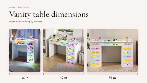 A Guide to Choosing the Ideal Makeup Vanity Table Dimensions