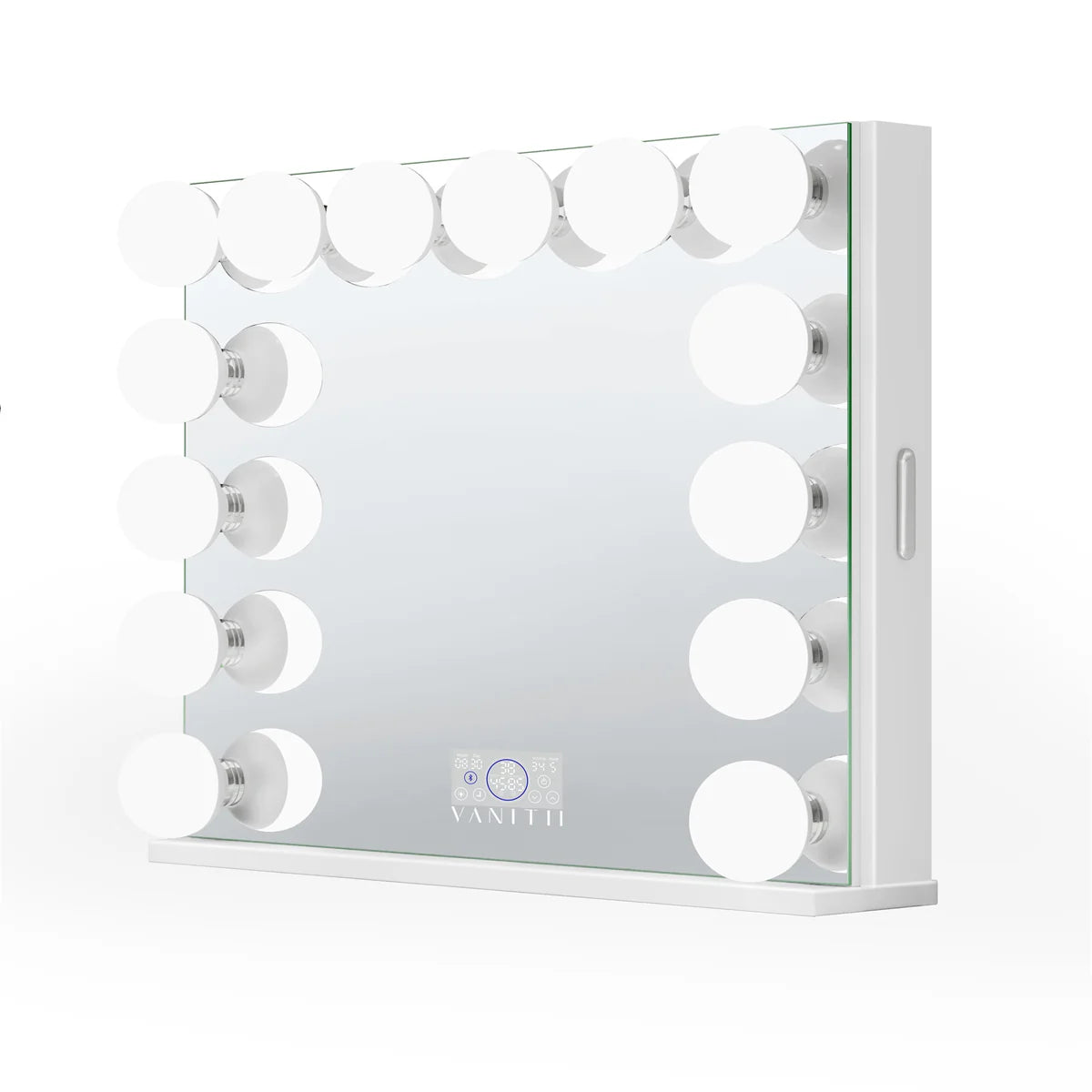 Hollywood LED Vanity Mirror with Jewelry Storage | Lumina Pro