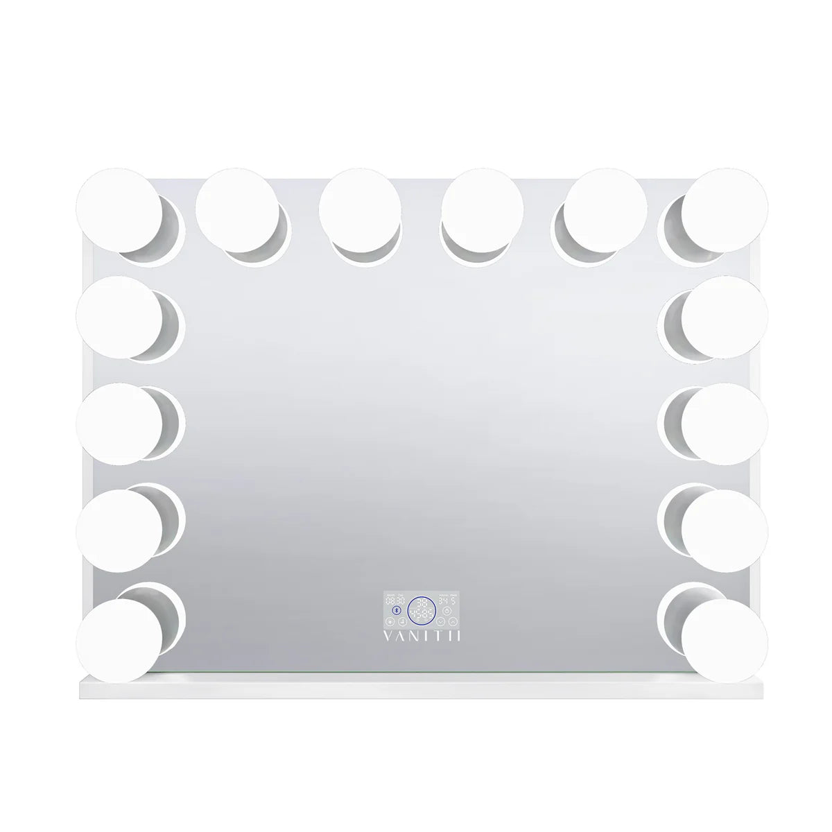 VanitiGlow Atelier | Hollywood LED Vanity Mirror with Hidden Jewelry Storage